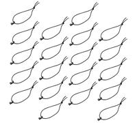 GATHINESS 20pcs Elastic String Hooks with Nylon Webbing Clips Lightweight Strap Organizers for Securing Loose Nylon Web Straps in Backpack Accessories Outdoor Gear