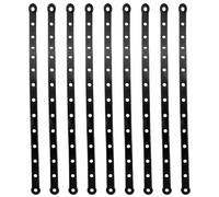 GATHINESS 20Pcs Hanger Connector Strips Black with Clips for Wardrobe Storage and Clothes Display Organiser