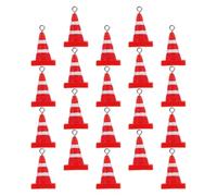 GATHINESS 20pcs Mini Traffic Cone Pendant Red Resin Traffic Cone Charms for Earrings Necklace DIY Craft Projects Photo Props