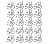 GATHINESS 20pcs Small Crown Brooch Pins for Clothes and Hats, Silver Zinc Alloy Material, Versatile Accessory with Unique Design Symbolizing Nobility and Elegance, for Everyday Outfits