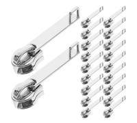GATHINESS 20pcs Zinc Alloy Double Layer Luggage Zipper Pull Replacement Tabs with Reinforced Structure for Preventing Accidental Opening, Suitable for Suitcases with Lockable Zipper Pulls