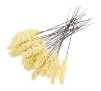 GATHINESS 24pcs Artificial Wheat Ear Decoration, Delicate Silk Flower with Vivid Look and Natural Atmosphere, for Table Setting and Shop Decoration, Realistic and Elegant Home Décor
