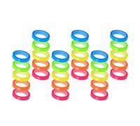 GATHINESS 25 Rolls Removable Highlighter Tape for Book Annotation and Color Coding, Pet Material with Neon Fluorescent Strips, for Studying and Office Use