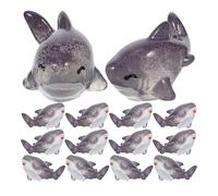 GATHINESS 25pcs Small Shark Statues Miniature Shark Decorations for Workspace and Office Resin Marine Resin with Realistic Craftsmanship Ocean Themed Look Resistant to Fading for Compact