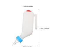 GATHINESS 2pcs 800ml Lamb Nursing Bottle with Hanging Hook Small Animal Feeding Feeder for Sheep, Goats, Calves and Domestic Animals Sturdy Milk Bottle for Breeding Farms