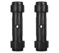 GATHINESS 2pcs Abs Plastic Paddle Connector for Kayak and Canoe Paddles with One Tube and Two Thread Caps, Easy to Assemble and Release, Comfortable Grip, Narrowboat Accessories
