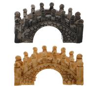 GATHINESS 2pcs Arch Bridge Resin Decoration Unique Design Assorted Color Versatile Placement DIY Creativity for Succulent Pot Decoration Terrarium