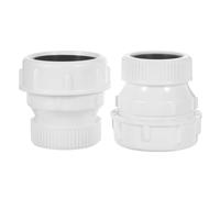 GATHINESS 2pcs Bathtub Drain Plug Adapter 30mm to 45mm Conversion Kit, White Pp Material, Wide Application Range for Bathroom Plumbing and Effortless Facility Upgrade