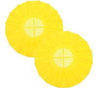 GATHINESS 2pcs Beehive Door Exit Disc Bee Escaper Beekeeping Tool for Beekeepers Sixteen-way Design round Yellow Plastic Easy to Handle and Transport for Transferring Bee Colonies