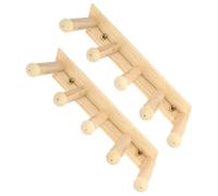 GATHINESS 2pcs Beige Wooden Cat Wall Steps Shelves with Plastic Supports Stable and Not Easy to Slide Cat Climbing Wall for Indoor Use Shelf Stairs for Older and Pet Accessories