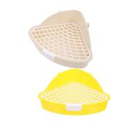 GATHINESS 2pcs Bunny Litter Box Pet Toilet Detachable Design Pet Training High Grade Plastic Small Animal Hygiene and Hamster