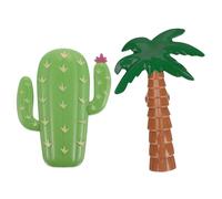 GATHINESS 2pcs Creative Coconuts Tree Beach Towel Clips for Chairs Portable Plastic Towel Holder on Beach or Pool Chairs for Holiday and Outdoor Use