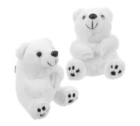 GATHINESS 2pcs Cute Bear Keychain Pendant Bag Charm for Women, Bear-shaped Pp Cotton Key Holder Lovely Plush Design, for Season Use and Special Occasions