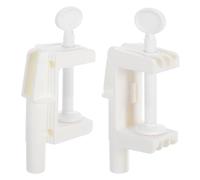 GATHINESS 2pcs Detachable Portable Table Mount Clamp with Stable Abs Base for Light and Camera on Desktops Suitable for Different Scenarios and Secure Desk Lamp Mounting