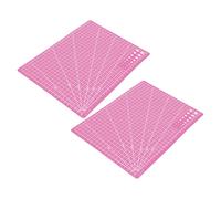 GATHINESS 2pcs Double-Sided A4 Cutting Mat 9x12 Inch with Measurement Grid, Precision Cutting Pp Craft Board, Non-Slip Surface for Quilting and Art Projects