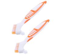 GATHINESS 2Pcs Double-Sided Aquatic Turtle Shell Cleaning Brush for Mud and Dirt Removal, Portable Orange Mini Brush for Tortoise and Turtle in Aquarium and Outdoor Use