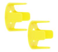 GATHINESS 2pcs Emergency Stop Switch Protective Cover for Industrial Settings, Yellow Plastic Emergency Stop Button Protector with High Reliability and Easy Installation, Prevents Accidental