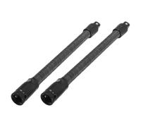 GATHINESS 2pcs Flexible Wrench Extension Bar Steel Bendable Rod | Spring Loaded Flex Shaft, Bends around Obstacles, Black Finish, for Maintenance Work and Assembly Lines