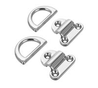 GATHINESS 2pcs Heavy Duty Boat D-ring Tie down Anchors Surface Mount Hooks for Secure Cargo Trailers Trucks and Boats with Screws Included