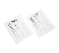 GATHINESS 2pcs High Precision Plastic Film Measurement Ruler Scratch-resistant Design for Accurate Diameter Defects Measuring in Laboratory and Construction Use
