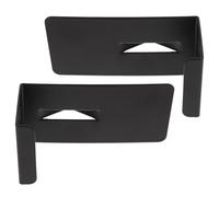 GATHINESS 2pcs Iron the Door Lockbox Hooks for Key Storage Lock Box Discreet Design and Reliable Key Management, Black Mounting Brackets Suitable for Home and Office Use