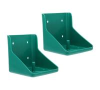 GATHINESS 2pcs Licking Salt Blocks Box Livestock Salt Blocks Feeding Box for Cattle and Sheep Reusable Easy to Use Green Pp Brick Holder