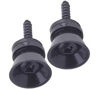GATHINESS 2pcs Metal Guitar Strap Locks for Guitar and Bass with Time-saving Quick Release Function, Simple and Generous Design, Sturdy Black Strap Buckles for Secure Play