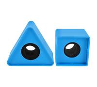 GATHINESS 2Pcs Mic Flag Station Set - Square and Triangular Microphone Logo Display for Interview, TV Broadcast, Conference and Event Mic Accessories