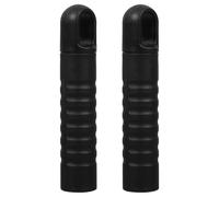 GATHINESS 2pcs Mop Handle End Cap Cover, 25mm Black Plastic Grip | Built-in Hanging Hole, Non-slip Finish, for Mops and Clothesline Poles, Home Cleaning Use, Storage
