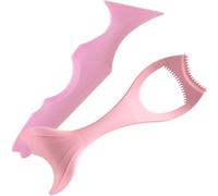 GATHINESS 2pcs Multi-functional Silicone Eyeliner Aid Tool for Women, Reusable Eye Makeup Guide with Pink Silicone Material, Suitable for Long Time Use, for Precise Eyeliner and Eyeshadow