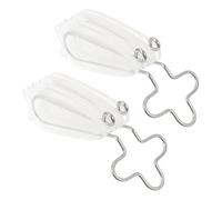 GATHINESS 2pcs Nose Shaper Clips Silicone Nose Straightening Lifting Device with Ergonomic Design and Slimming Silver Colour Beauty Tool for Facial Contouring
