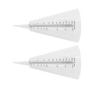 GATHINESS 2pcs Outdoor Rain Gauges for Accurate Rainfall Measurement with Cone Shaped Plastic Design and Spike Stake, for Farming and Climate Research