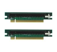 GATHINESS 2pcs Pci-e Adapter Card for Gpu, Pci-e Riser Adapter for Gpu, 164p Test Base, Silicon, 90 Degree Extension Protection, for Graphics Card Slot, Testing and Backup