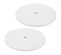 GATHINESS 2pcs Plant Pruning Base Rotating Turntable Wheel Flower Arrangement Stand Plastic White for Flowers and Furniture Home Decor and Gardening Reducing Physical Strain