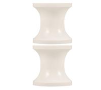 GATHINESS 2pcs Plastic Boat Trailer Rollers, Wear Resistant and Easy Replacement Marine Guide Rollers for Trailer and Boat Use in Marine Environments, White