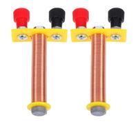 GATHINESS 2pcs Shaped Electromagnet Solenoid Coil for Physics Experiment Teaching Tool Demonstrates Electromagnetism Principles Classroom Educational Equipment