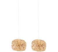 GATHINESS 2pcs Small Pet Chew Balls Made of Corn Leaves for Bunny and Rabbits, Tooth Grinding and Chewing to Boredom When They Are Alone in Daily Life