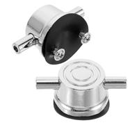 GATHINESS 2pcs Snare Drum Lugs Drum Replacement Parts round Metal with Rubber Professional Performance Precise Tuning Silver for Music Classrooms and Personal Practice