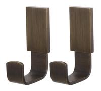 GATHINESS 2pcs Vintage Brass Towel Hooks Strong Loadbearing and Universal Design, Wall Mounted Coat and Clothes Hangers for Bedrooms and Home Decor, Rustic Artistic Touch