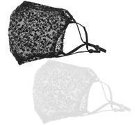 GATHINESS 2pcs Women UV Shield Lace Sun with Adjustable Ear Straps, Wrinkle Resistant Polyester Half, Breathable Mesh Hollow for Outdoor Sports and Cycling in Summer