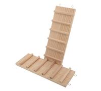 GATHINESS 2pcs Wooden Climbing Ladder Bridge for Hamster Cage and Small Multipurpose Climbing Ramp for Chinchilla Hermit Crab and Reptiles