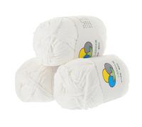 GATHINESS 3 Rolls Decorative Yarn Crochet Cotton Yarn Slender Skin-Friendly Cotton for Beading and Household Sewing