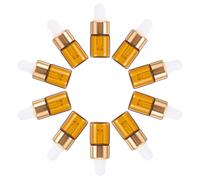GATHINESS 30pcs 2ml Glass Dropper Bottles with Translucent View and UV Protection, Portable Mini Refillable Essential Oil Dispenser Bottles for Travel and Everyday Use