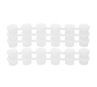 GATHINESS 30pcs Paint Cup Pots Empty Paint Strips Lightweight Leak-proof Lid White Pe Material Storage Containers for Artists and Painting Lovers Painting Arts Crafts Supplies