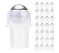 GATHINESS 30pcs Refillable Roller Balls for Essential Oils and Perfumes with 16-tooth Steel and Plastic Rollers, Easy to Carry Replacement Bottles for Home and Office Use