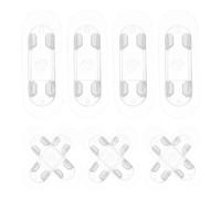 GATHINESS 30pcs Stick on Wire Clips Cable Holder Self Adhesive Plastic Cable Organiser Car and Home Use