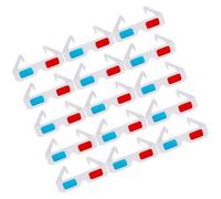 GATHINESS 3d glasses anaglyph paper 40pcs lightweight foldable design for viewing three-dimensional film and publications comfortable for movie and festival use
