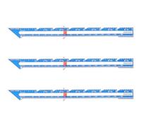 GATHINESS 3pcs Aluminum Sewing Gauge Sliding Ruler for Clothes with Sharp Seam Edge, Easily Slides over Fabric, for Fabric Crafts and DIY Quilting Measuring