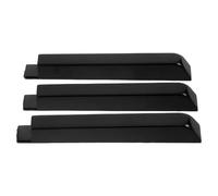 GATHINESS 3pcs Black Glossy Plastic Piano Keytop Replacement for Keyboard Repair with Effortless Installation and High-gloss Finish, for Professional Settings and Teaching Environments
