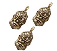 GATHINESS 3pcs Brass Monkey Wukong Keychain Pendants for Keyring